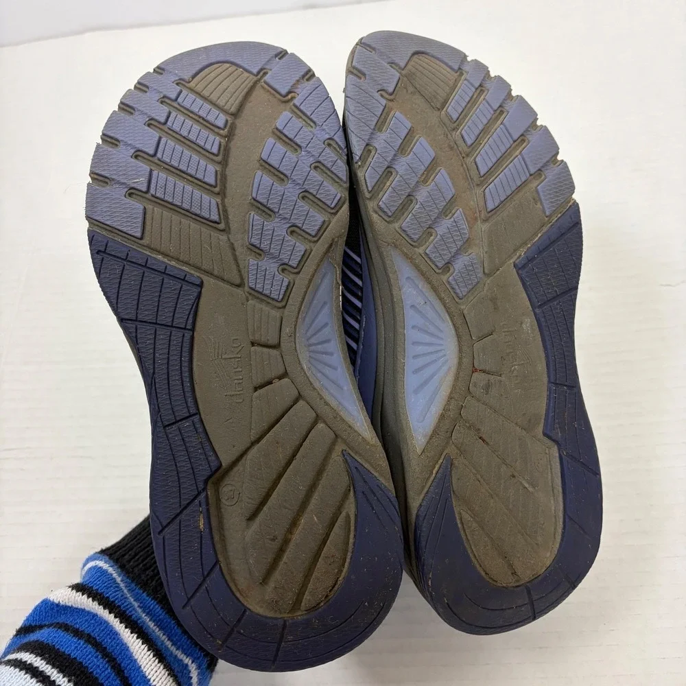 Dansko Pace Womens Walking Sneakers Black Blue Mesh Arch Support 37 4206104985